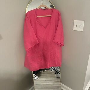 Isaac Mizrahi Pink Tunic Top